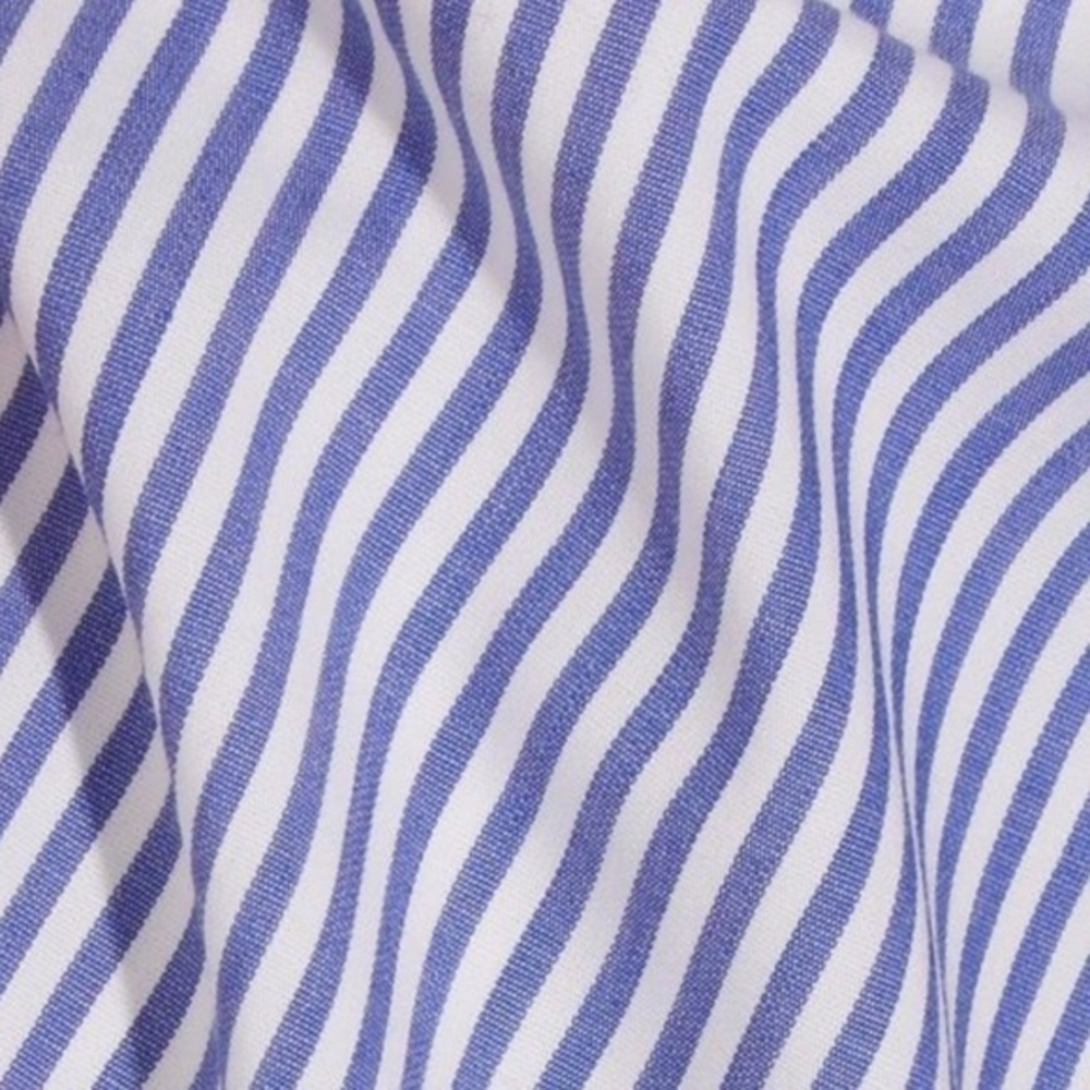 J. Crew Seersucker blue stripe cropped wide leg pants Sz 6 - Picture 4 of 10